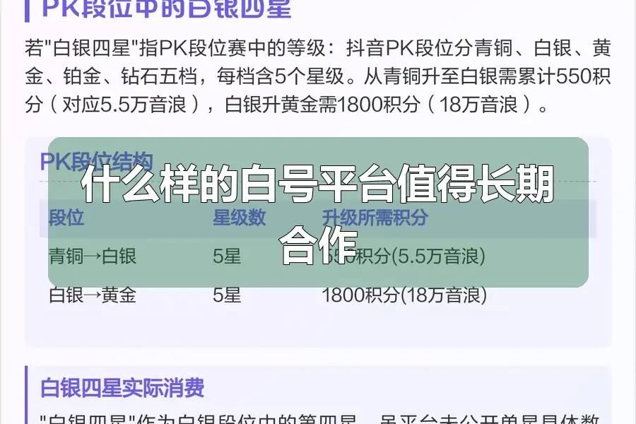什么样的白号平台值得长期合作
